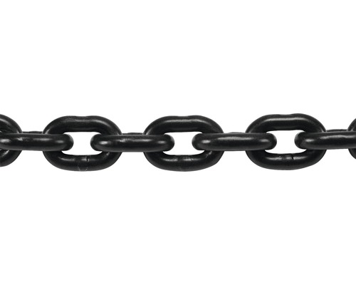 Pösamo Round steel chain G8 Ø 8x24 mm steel painted black 3 m