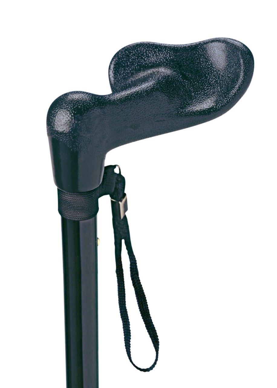 Russka aluminum walking stick with fisherman handle, left 1 St