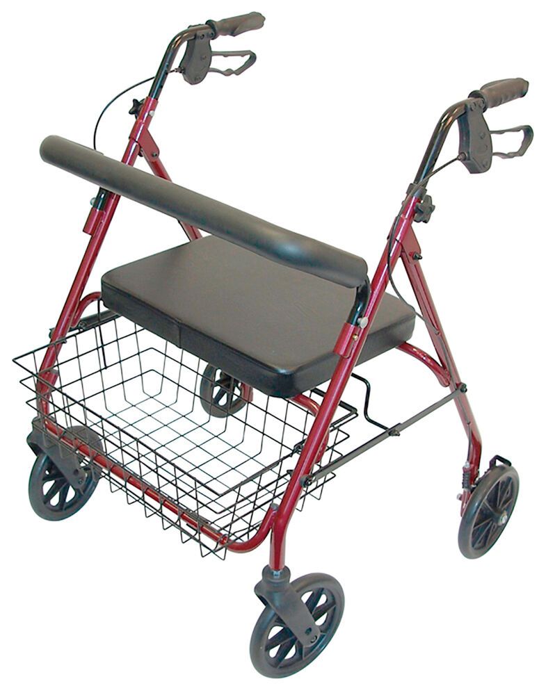 RUSSKA Days XXL rollator, height-adjustable with padded bench, can hold up to 178 kg 1 St