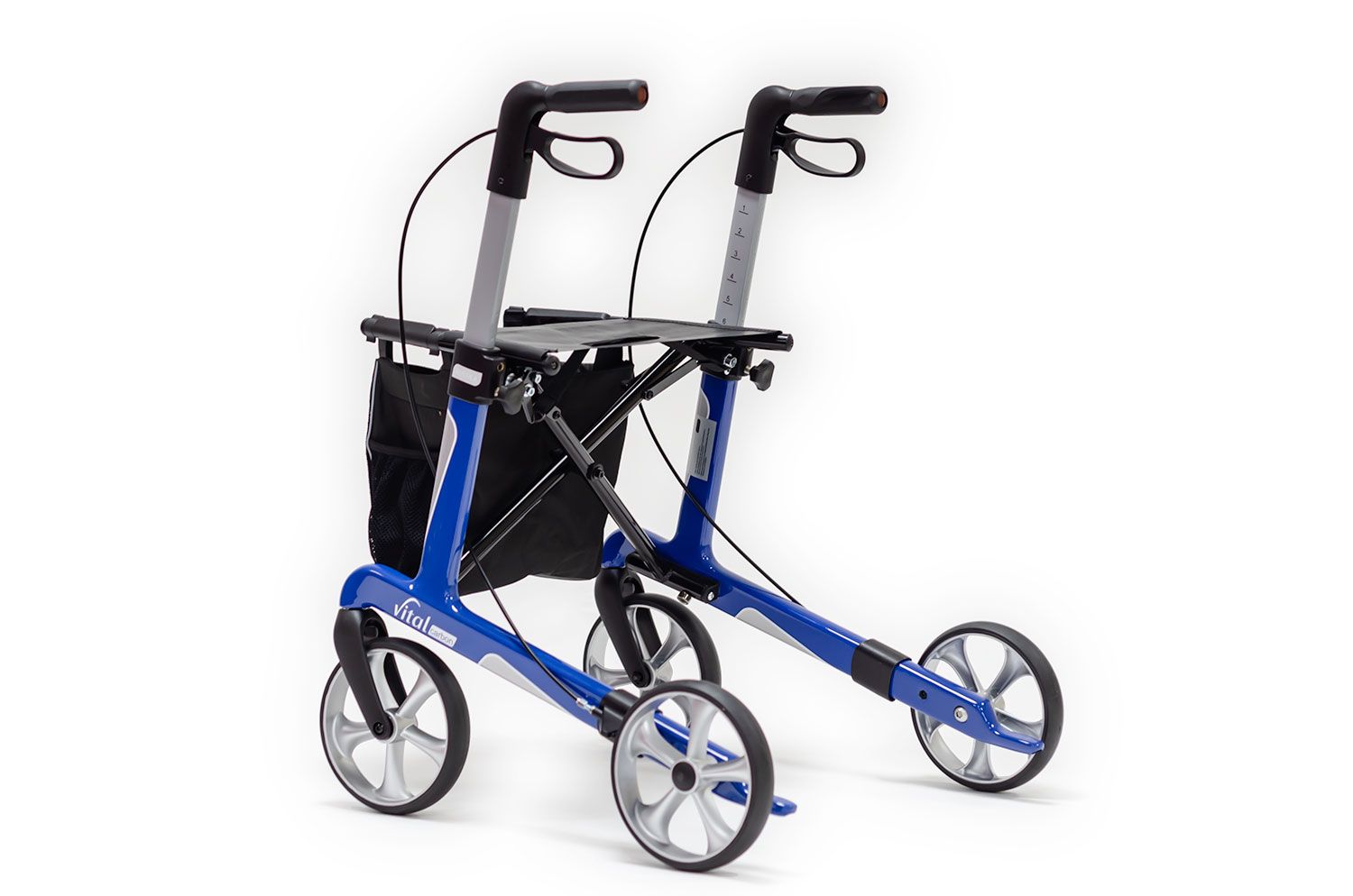 Russka Rollator Vital carbon 54 blue 1 St