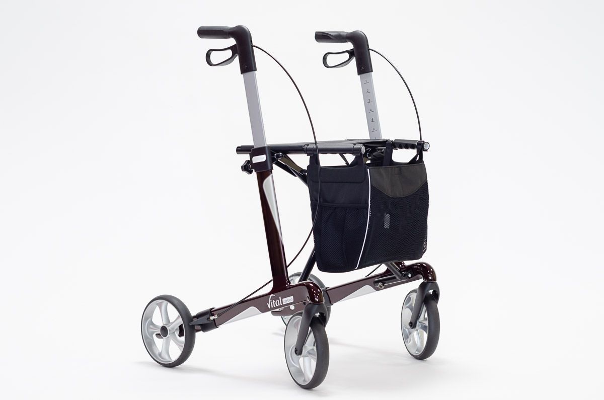 Russka rollator Vital carbon 62 ruby ​​red 1 St