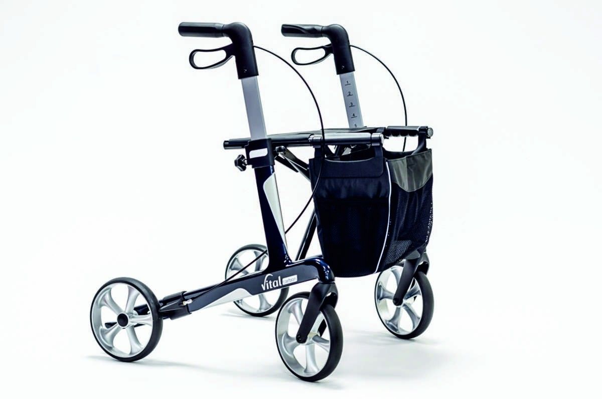 Russka Rollator Vital carbon 62 sapphire blue