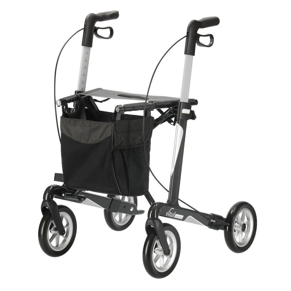 Russka rollator Vital carbon plus 62 carbon black 1 St
