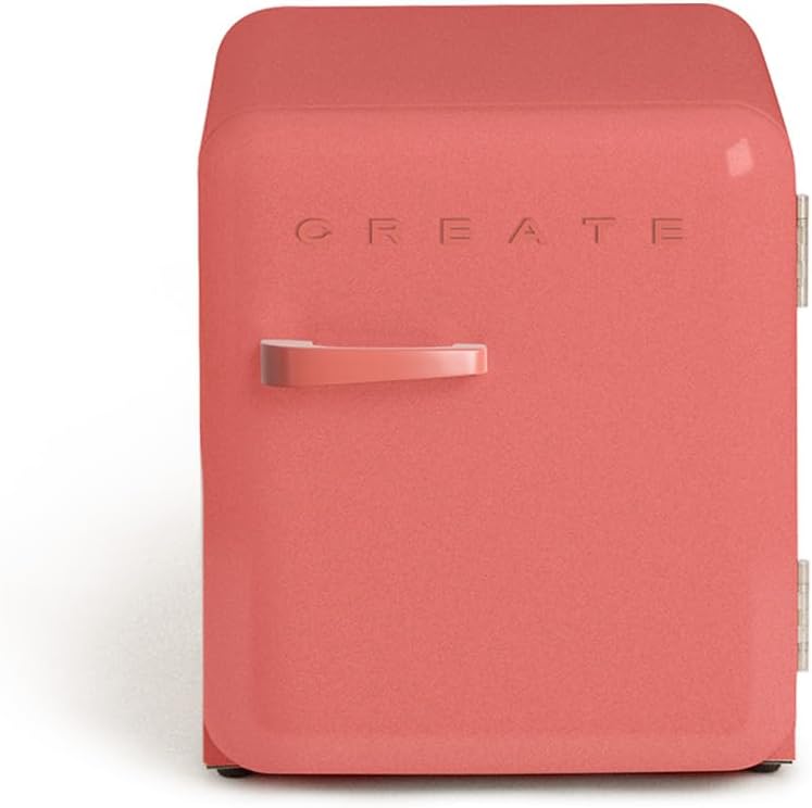 CREATE Retro FRIDGE 50 Terracota Fridge Terracotta 85 W Mini Bar 1 Shelf Retro Design 50 cm Two Shelves Capacity 48 L Energy Saving 50 x 44 x 49.8 cm