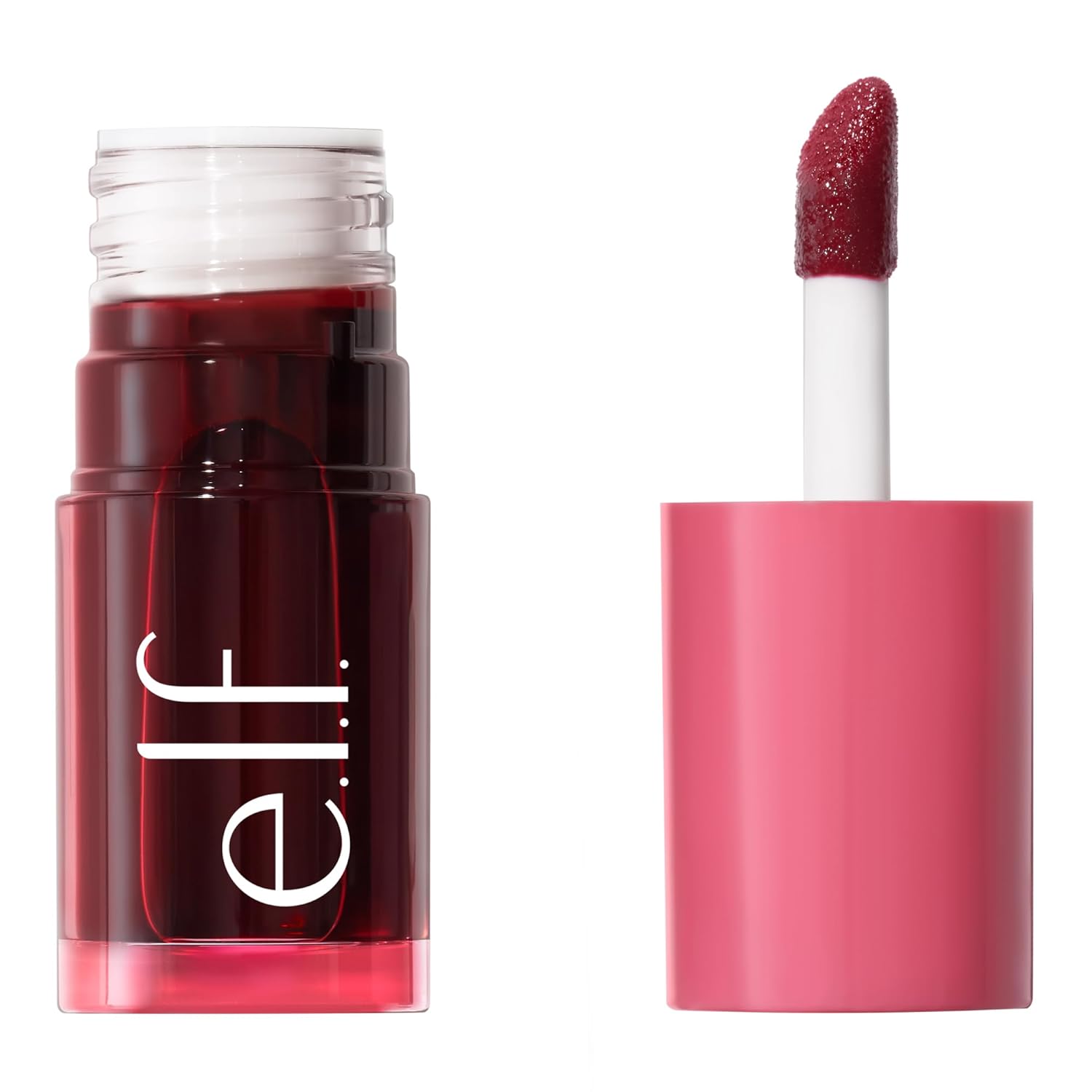 eleven. Sheer For It Blush Tint, Versatile Lip and Cheek Ink, for a Natural, Long-Lasting Color Kick, Vegan and Cruelty Free, Left On Red