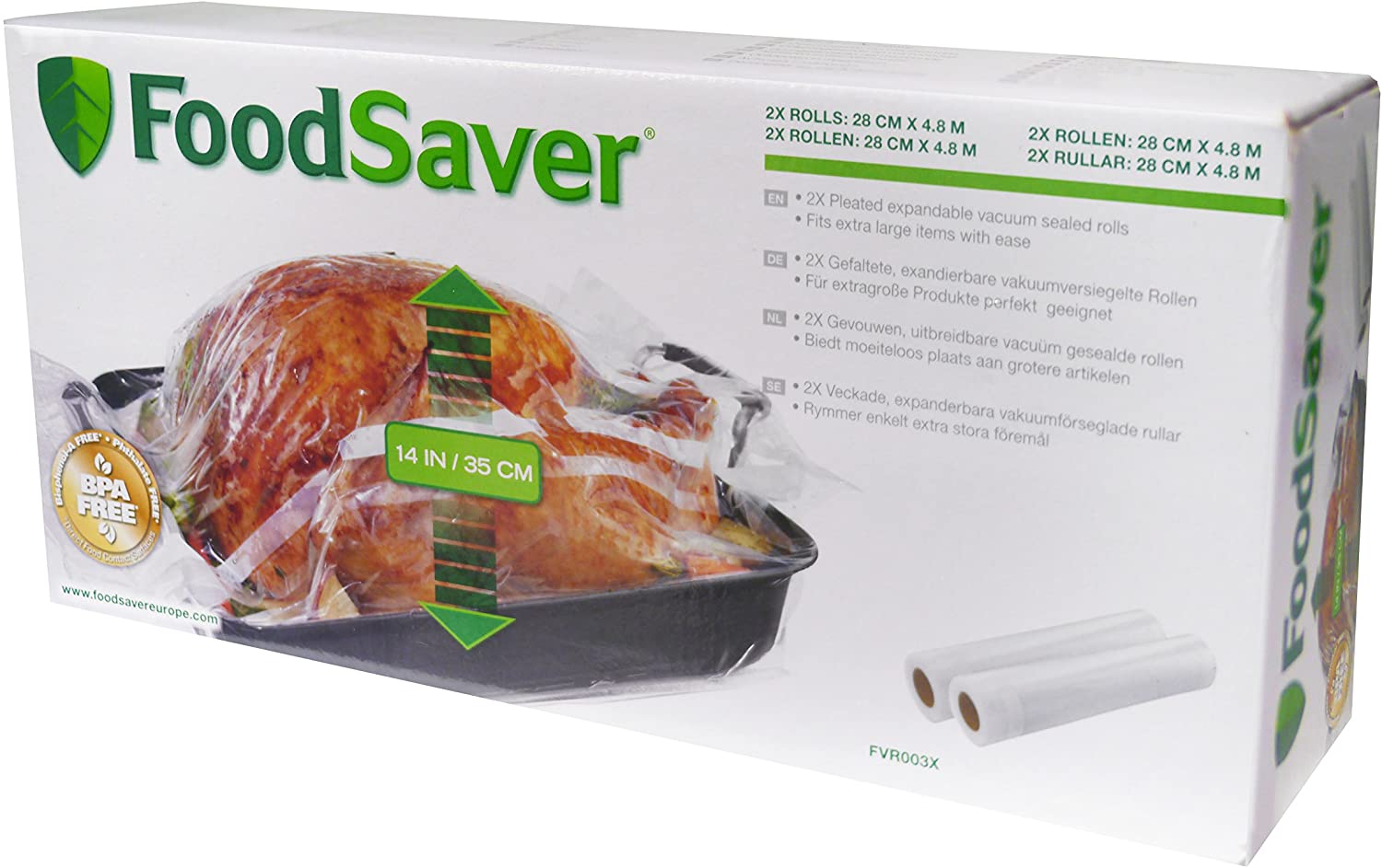 Foodsaver FVR003X 2 Wheels Expandable to 49.5 cm Height