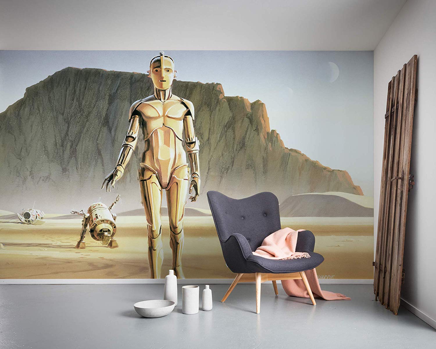 Komar Dx10-051 Non-Woven Photo Wallpaper Star Wars Classic Rmq Droids 500 X