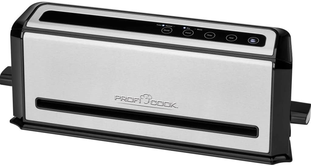 Profi Cook ProfiCook PC-VK 1133 Stainless Steel Vacuum Sealer, Food Stay Fresh up to 8x Longer, Electronic Sensor Touch Control Panel, Laminator