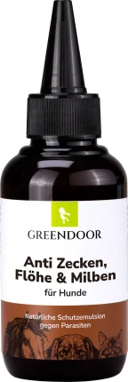 GREENDOOR Lotion for dogs anti ticks, fleas & mites protection, 100 ml
