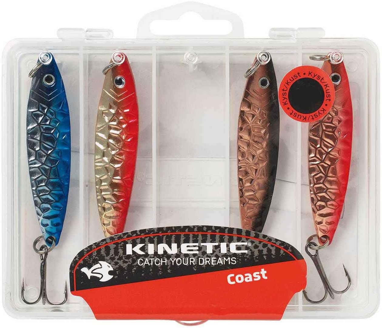 Kinetic Lachs Köder Angelset Angeln Set - 4 Stk. Lachsblinker