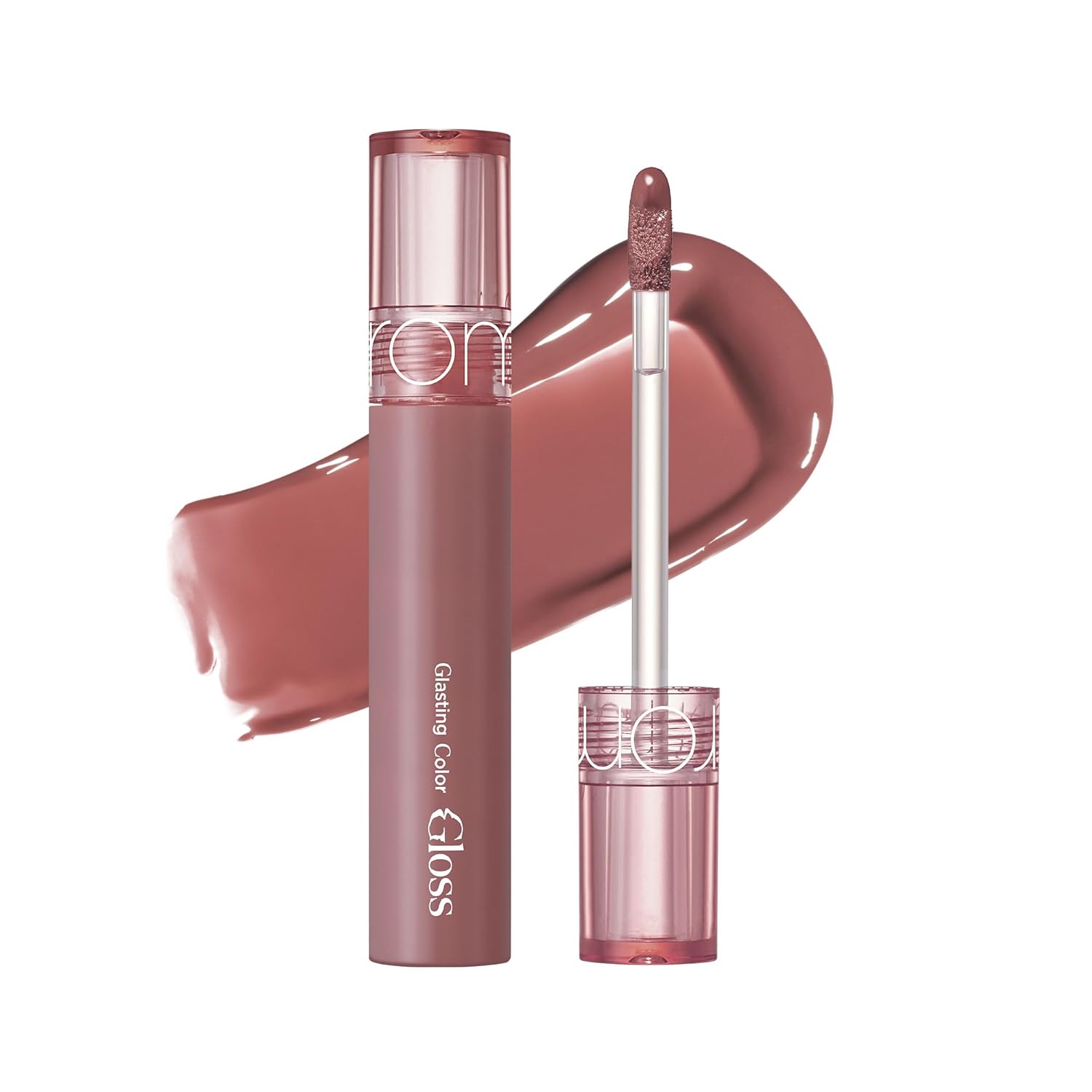 rom&nd Glasting Color Gloss (NEW) 6 Colors, Shiny Lip Gloss for Full-Like Lips, Plumping Finish, Volumiser Lips, 4 g 0.14 oz (05 DIM Mauve), 4 g (Pack of 1)