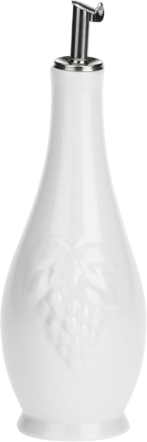 LA PORCELLANA BIANCA la Porcellana Menage Classic Vinager Bottle, Porcelain White, 7.5 x 7.5 x 21 cm
