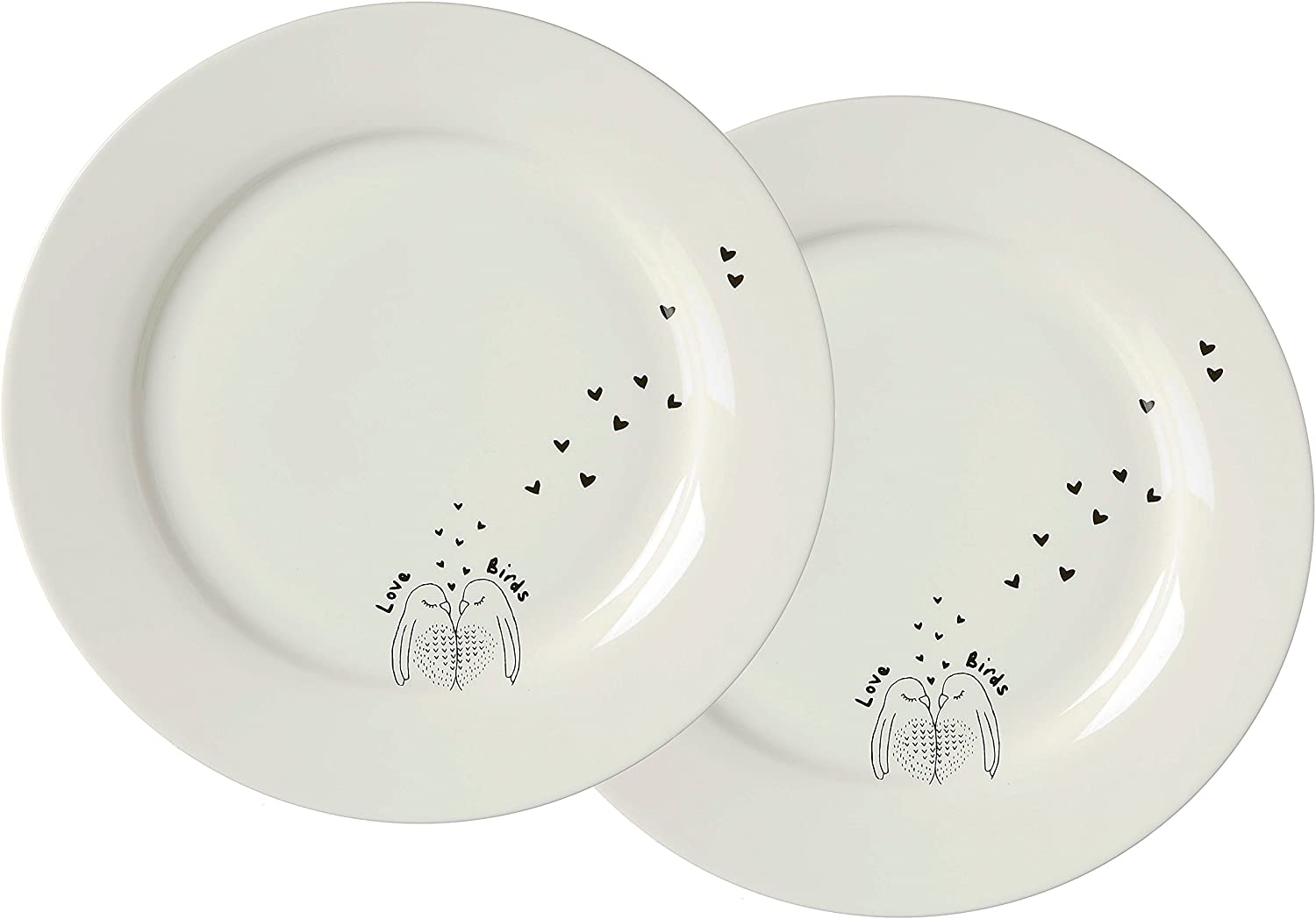 Ritzenhoff & Breker Zauberwerk Lovebirds Porcelain Bowls Set of 2 15 cm Diameter