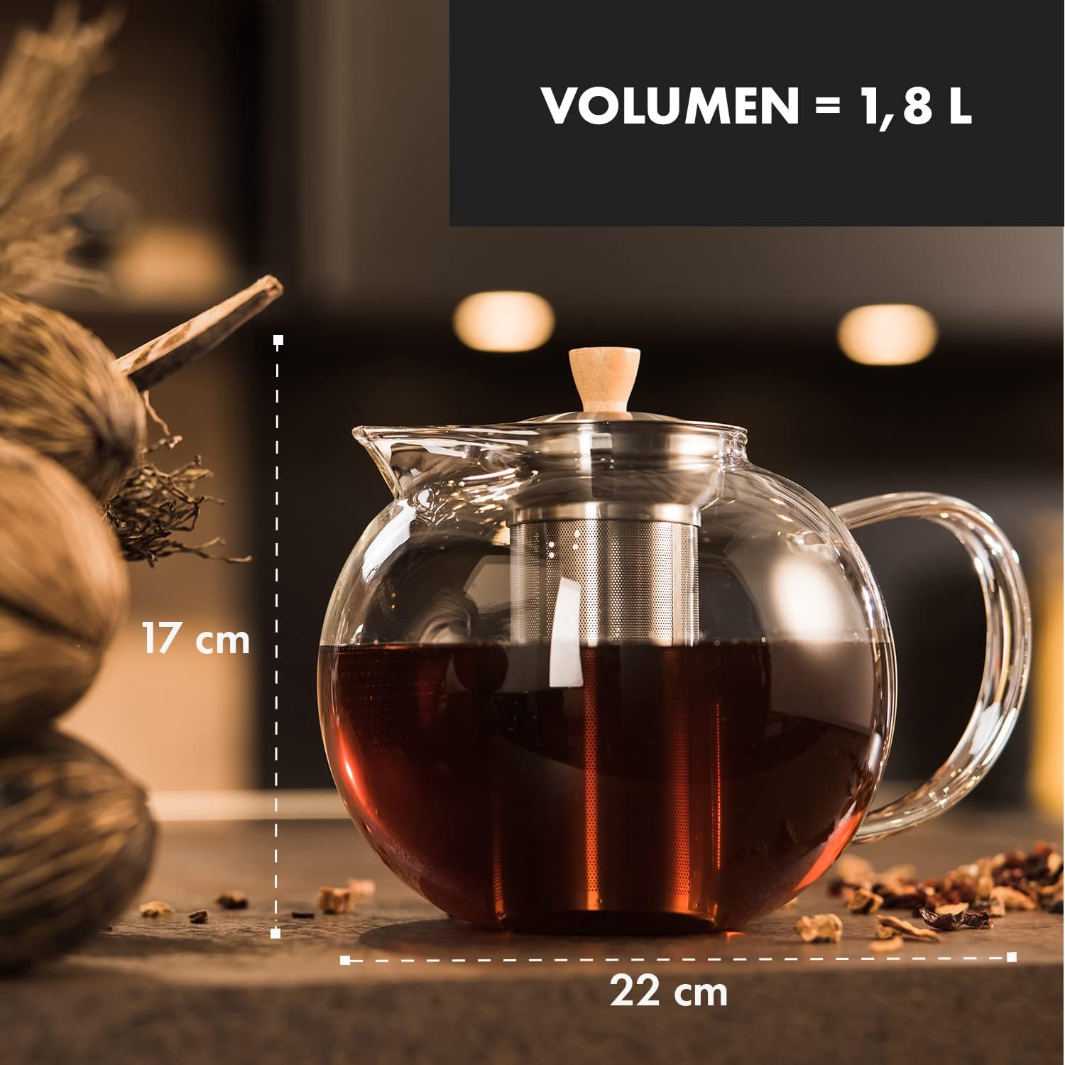 Glaswerk Glass teapot