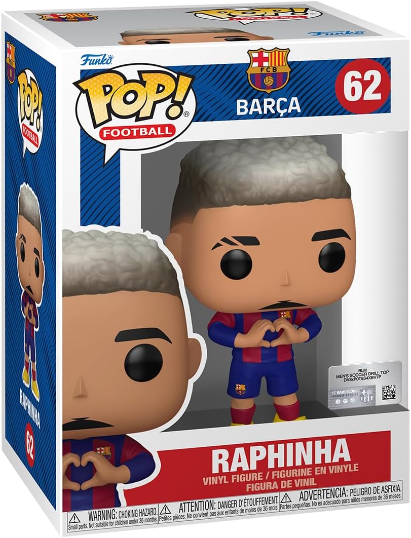 Funko POP! Football: Barcelona - Raphinha - Barcelona FC - Vinyl Collectible Figure - Gift Idea - Official Merchandise - Toy for Children and Adults - Sports Fans