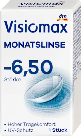 Visiomax Monthly contact lens, diopter -6.50, 1 piece