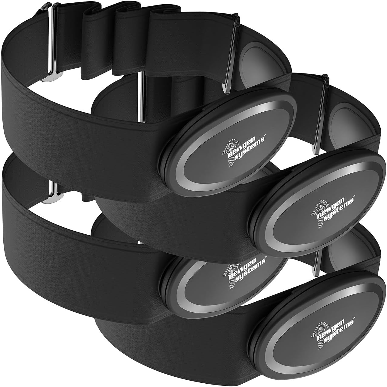 Newgen Medicals Store Newgen Medicals Sports chest straps: 4 smart chest straps with heart rate sensor, ANT+ and Bluetooth (sports heart rate, measuring devices)