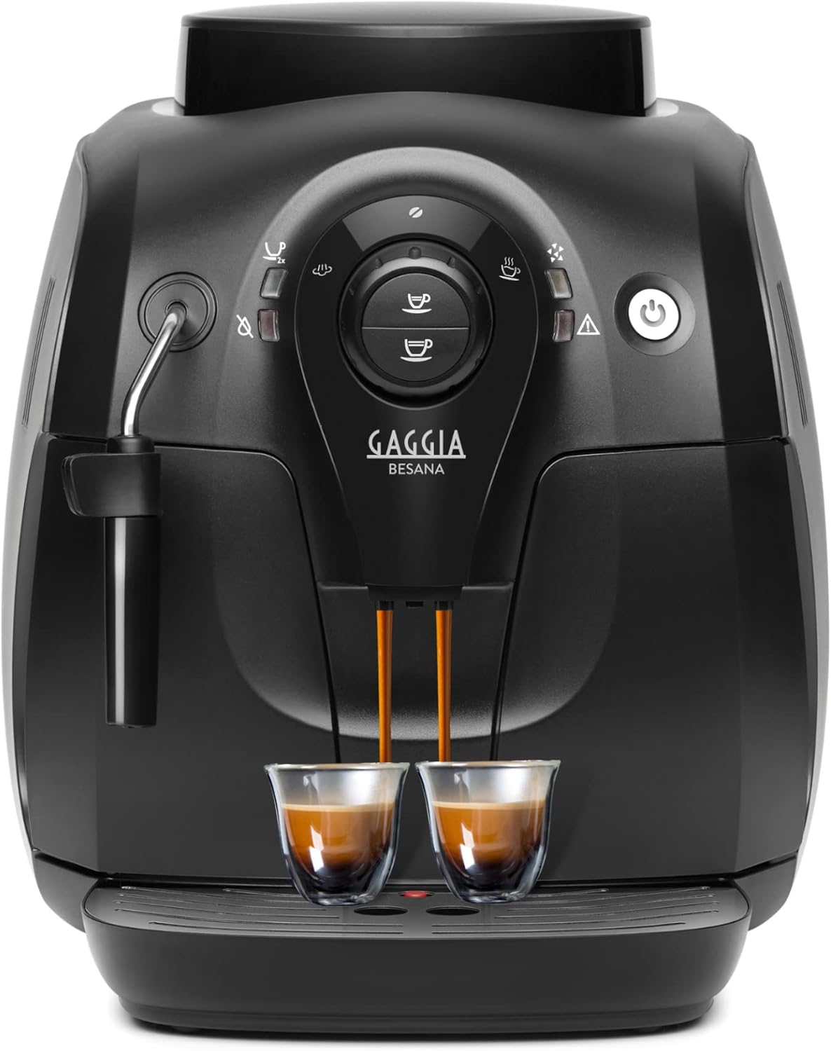 Gaggia Besana RI8081 Fully Automatic Coffee Machine for Espresso and Cappuccino, Coffee Beans, 1400 W, Black, 100% Made in Italy