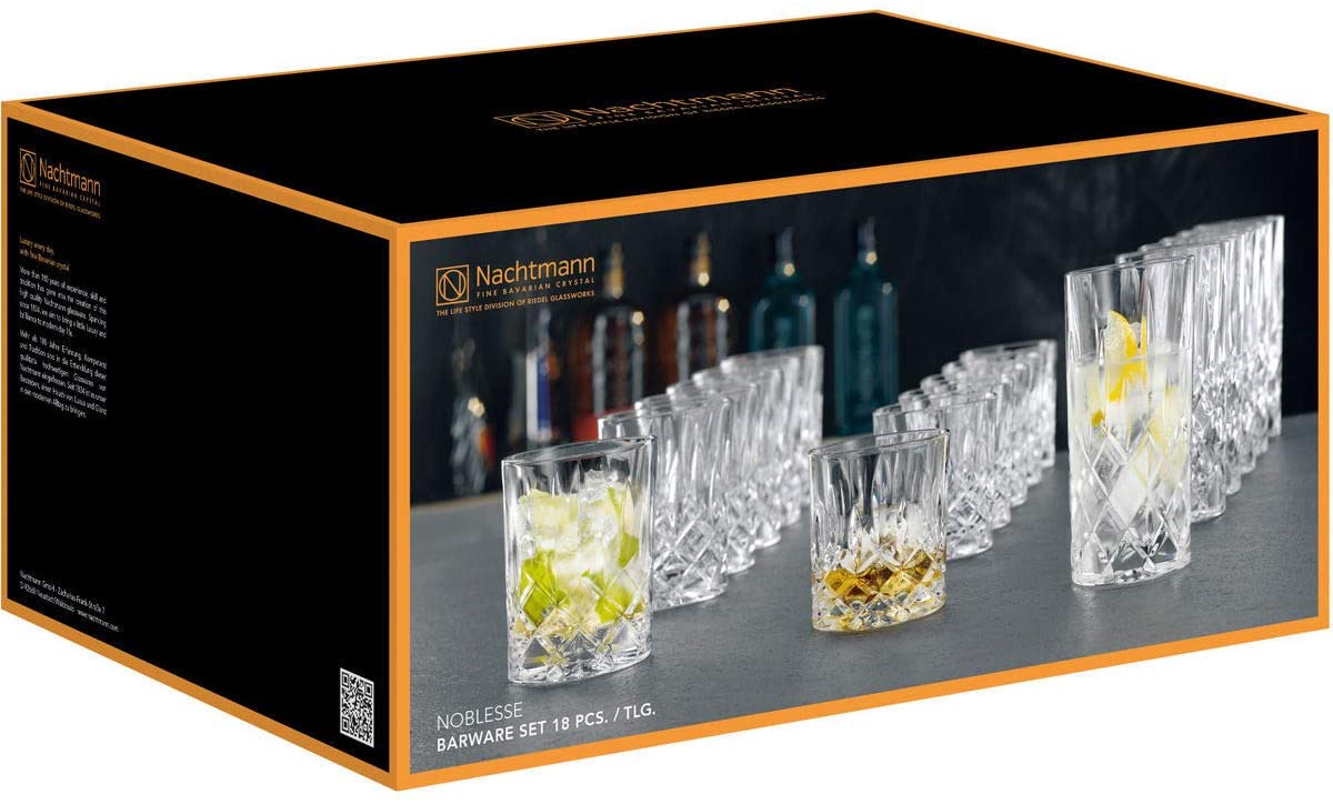 Spiegelau & Nachtmann 101764 Noblesse Cup Set 18 Pieces Z106785 Clear