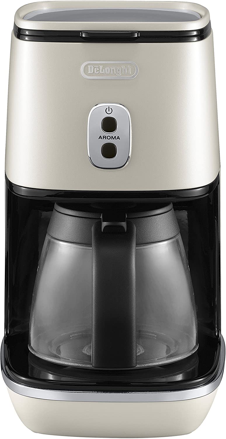 DeLonghi ICMI 211.W coffee maker - coffee makers (freestanding, Ground coffee, Semi-auto, Coffee, Drip coffee maker, White)