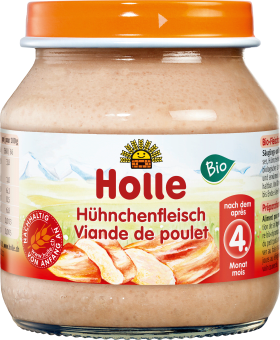 Holle baby food Preparation of chicken meat after the 4th month, 125 g