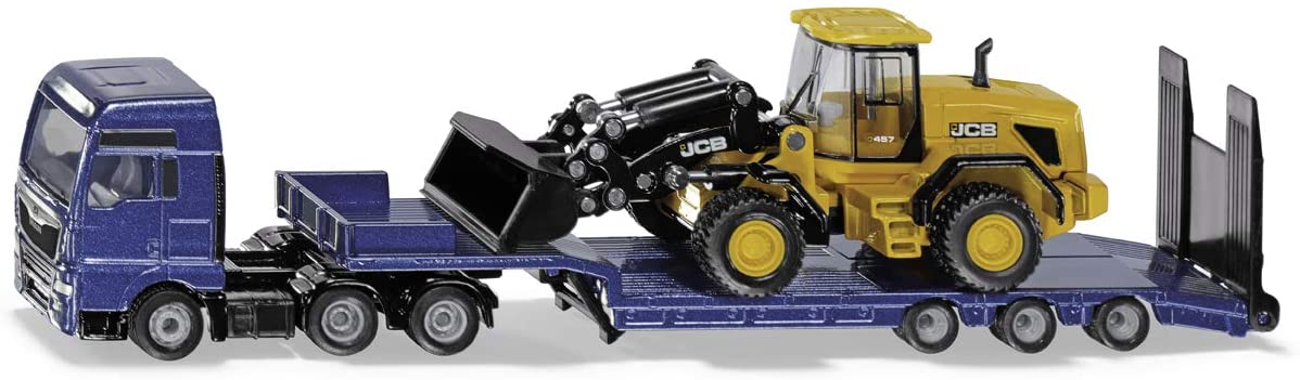 Siku 1790 Man Truck With Low Loader And Jcb Wheel Loader 1:87 Metal/Plastic