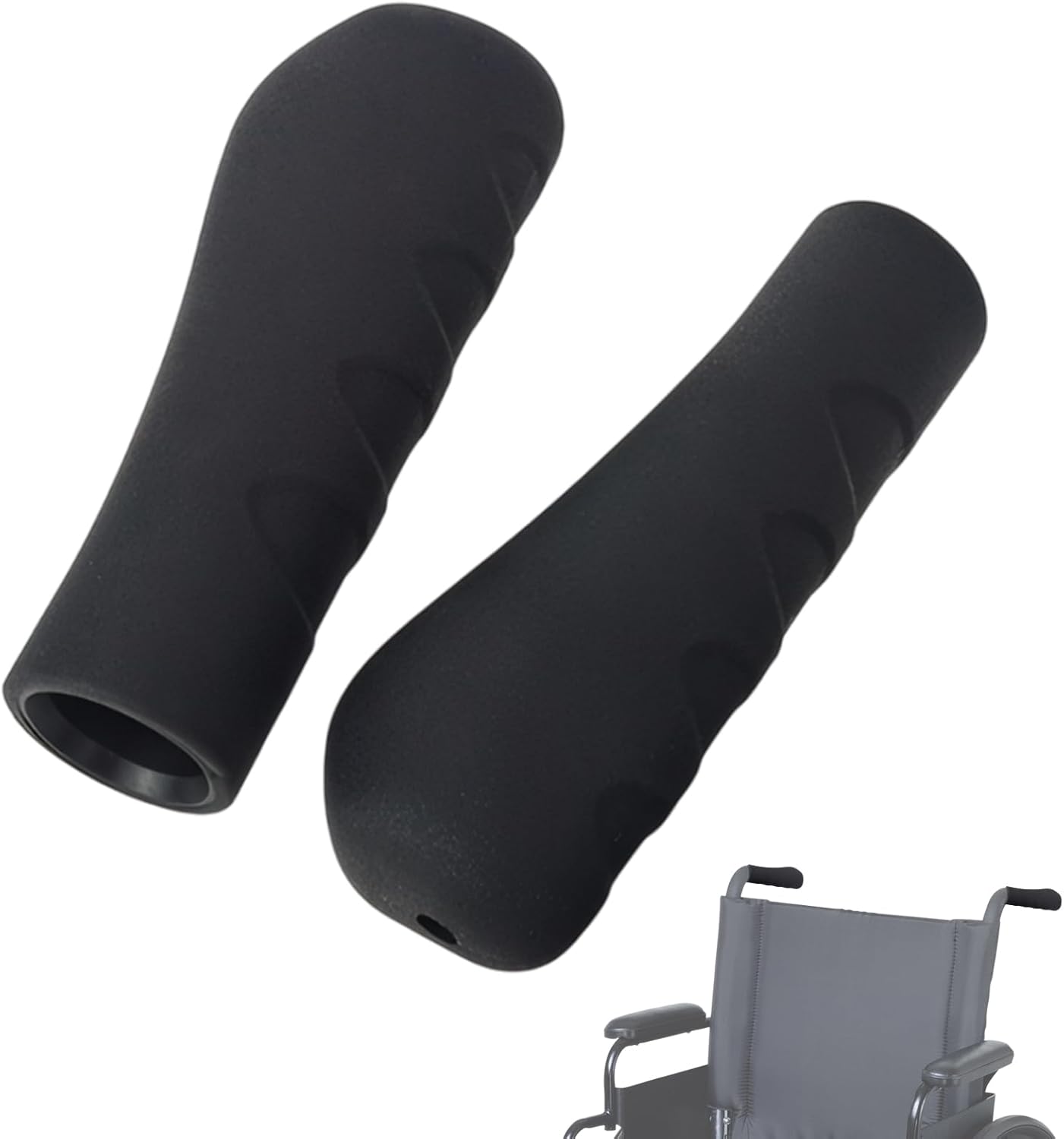 Pack of 2 Rollator Replacement Parts, Rollator Accessories, Rollator Handle, Ergonomic Handle, Rollator Accessories, Suitable for Elderly and Disabled Patients, the Wounded