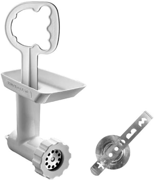 Kitchenaid 5FGAKCCA Mincer With Attachment For Shortbread And Biscuits, Plastic, White