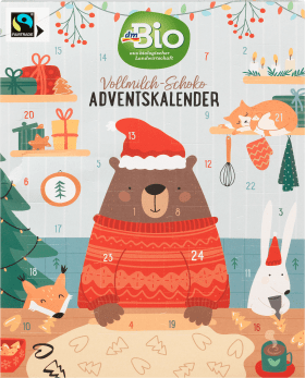 dmBio Whole Milk Chocolate Advent Calendar