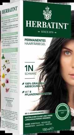 Herbatint Hair color gel 1n black, 1 hour
