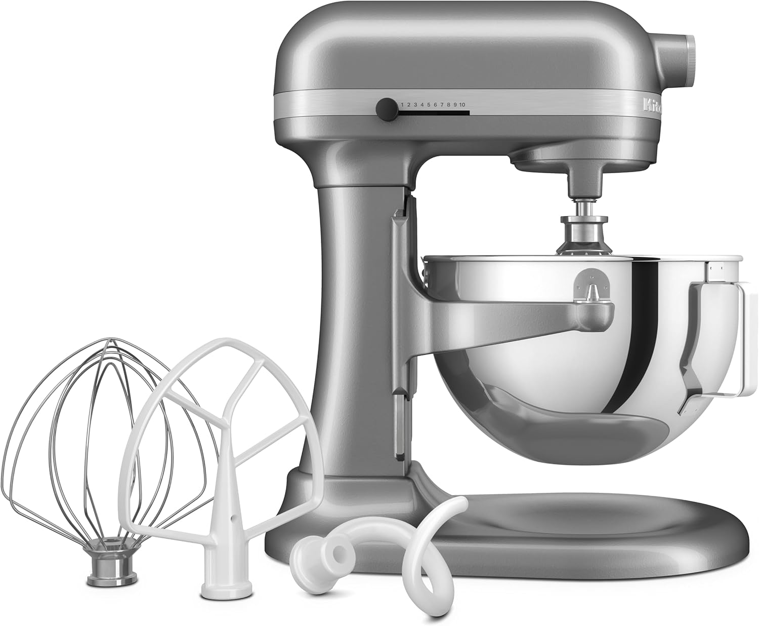 KitchenAid Heavy Duty 5KSM55SXXECU Kitchen Machine with Bowl Lifter 5.2 L Contour Silver