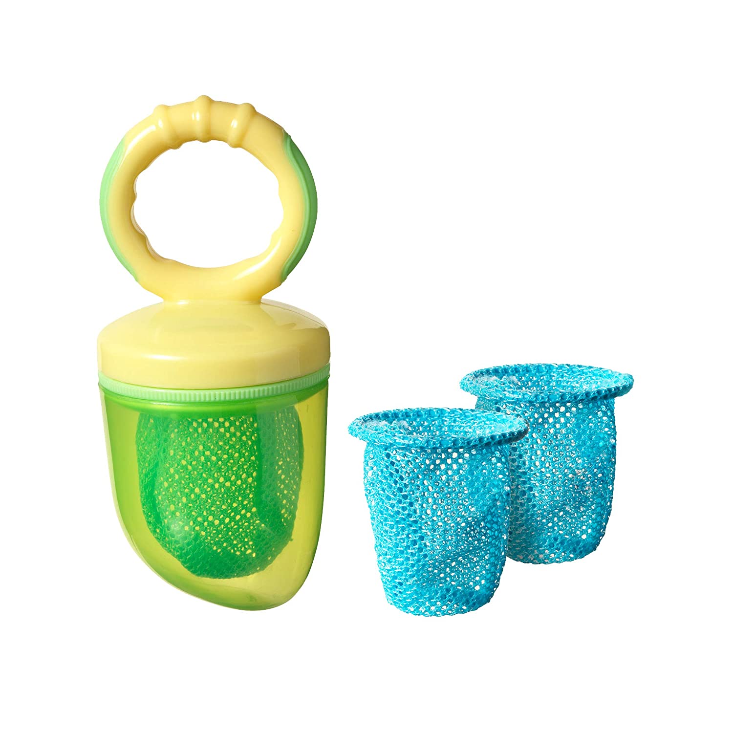 Tommee Tippee Teethe \'n\' Feed Fruit Teat with Travel Lid 4+ Months Multicoloured BPA Free