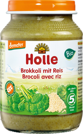 Holle baby food Broccoli with rice from the 5th month, demeter, 190 g