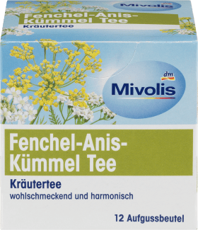 Mivolis Herbal tea, Fennel-anise-cumin (12 x 2g), 12 pcs