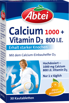 Abtei Calcium 1000 + D3 Osteo Vital Chewable tablets 30 pcs., 113 g