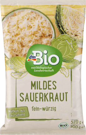 dmBio Mild Sauerkraut, 500 g
