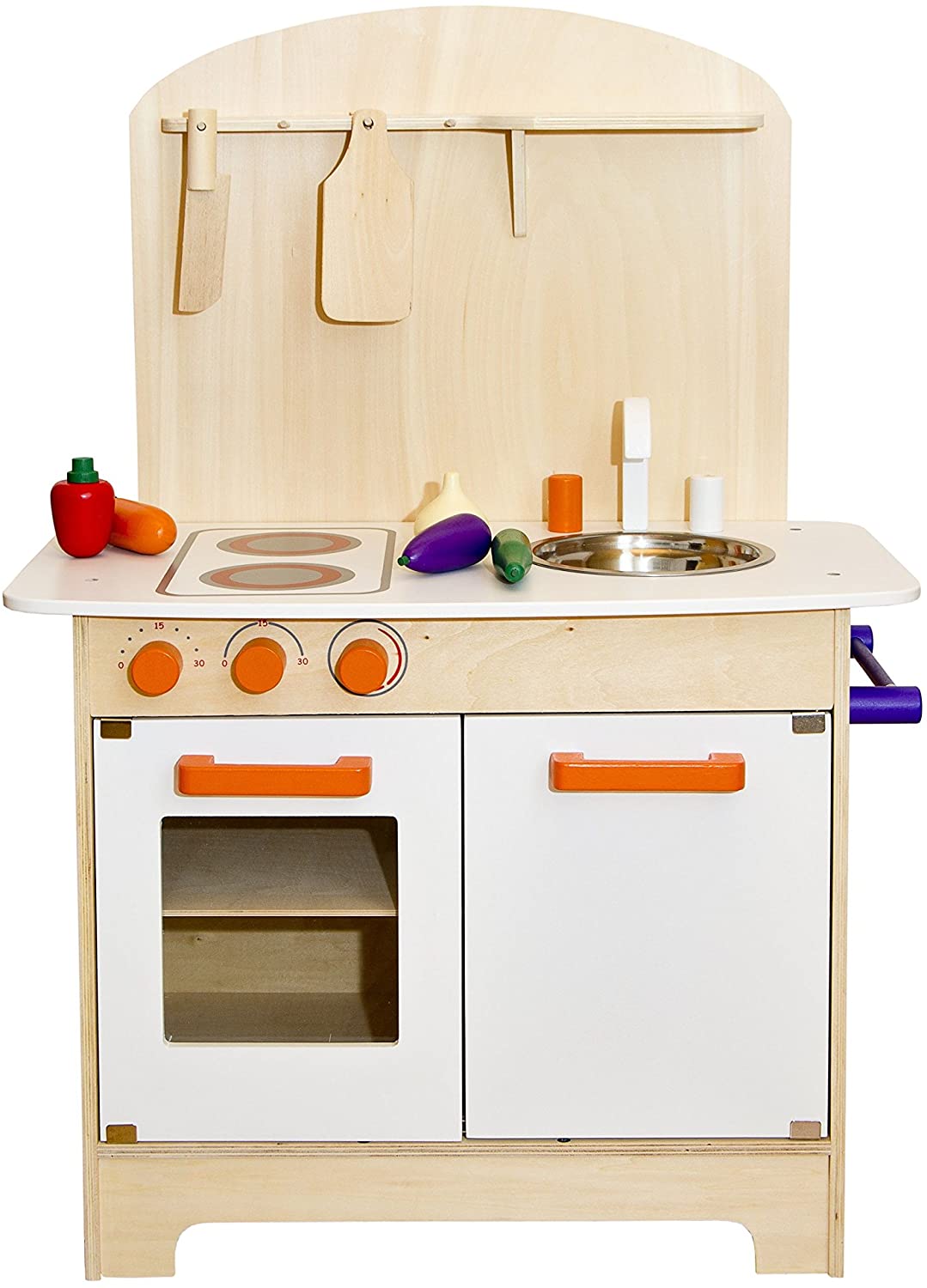 Glow2B Spielwaren 1000016 Wooden Kitchen With Accessories