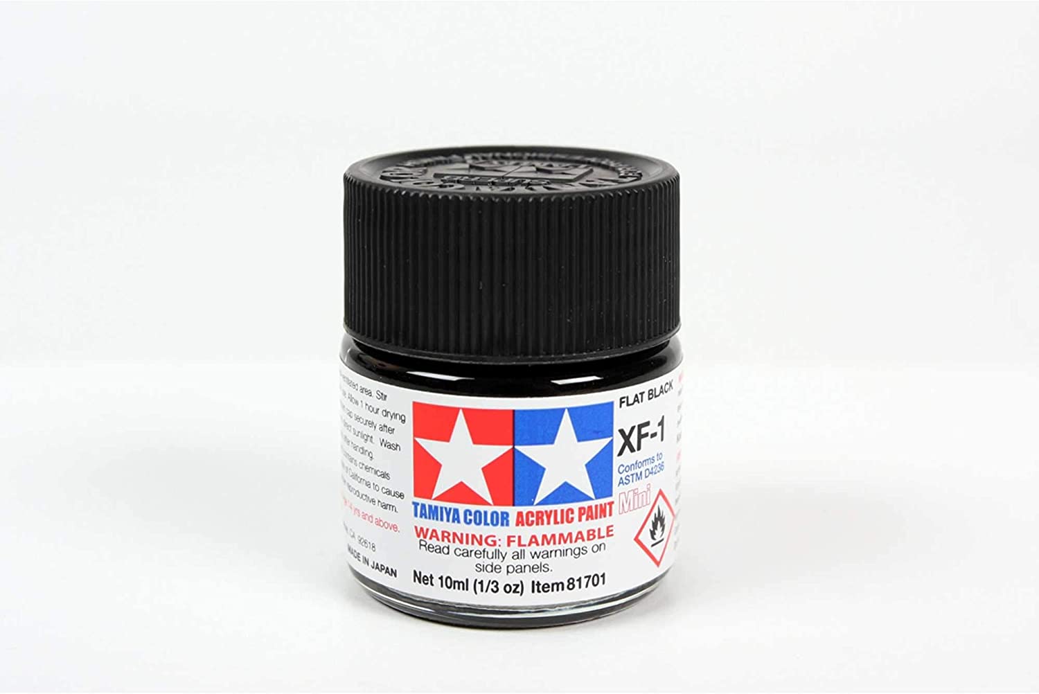 Tamiya Acrylic Mini XF-1 Flat Black