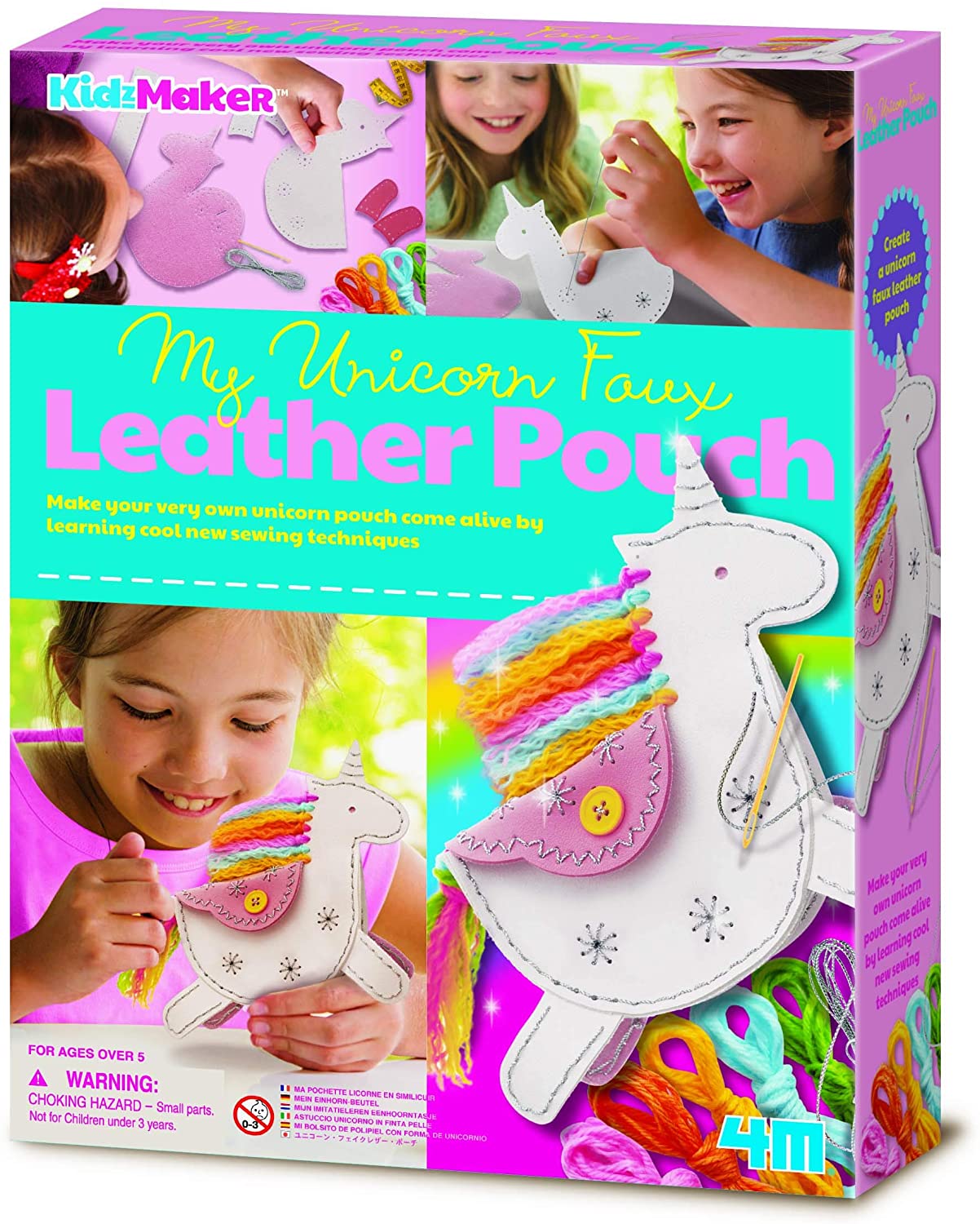 4M 404758 Kidzmaker My Unicorn Faux Leather Bag Multi-Coloured