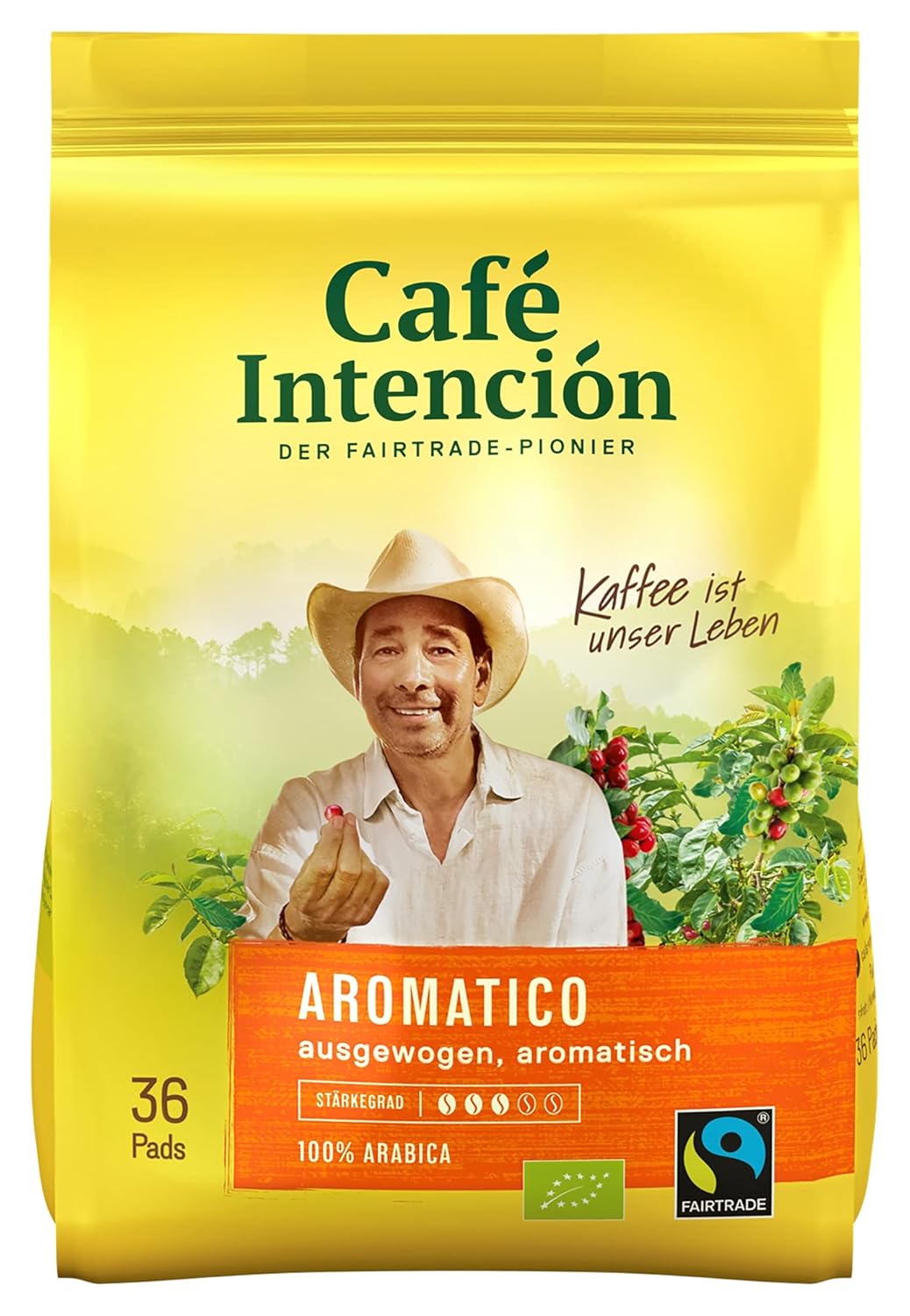 Café Intención ecológico, 36 pads x 6