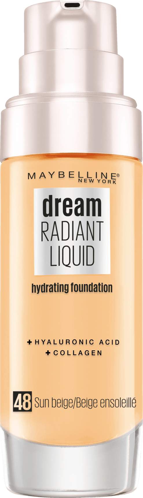Maybelline Dream Radiant Liquid Make-Up 48 Sun Beige, 30 Ml
