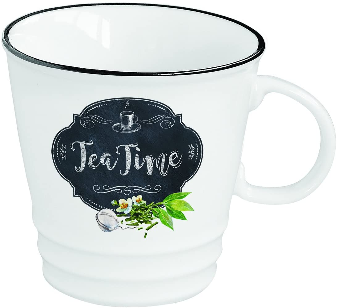 Easy Life R2S 1603 Kibt Kitchen Basics Set Mugs 350 ml Porcelain White 8 x 8 x 9.5 cm