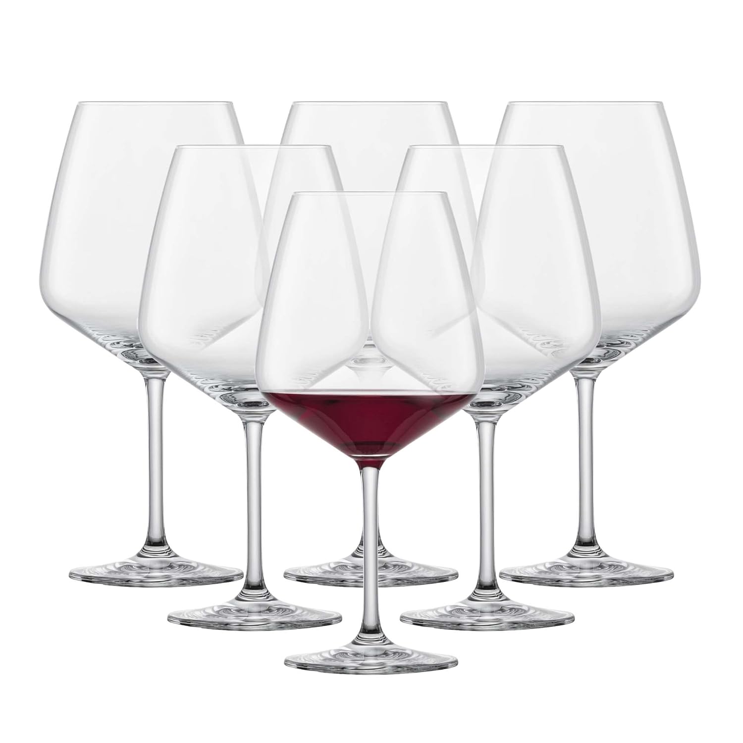 Schott Zwiesel 115673 burgundy 140 red wine glass, unleaded crystal glass, transparent, 11.1 x 11.1 x 22.7 cm, 6 units.