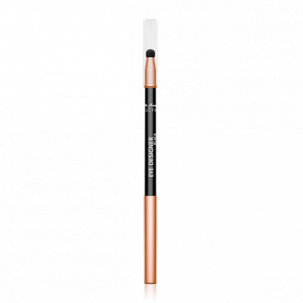 M. Asam Magic Finish Eye Designer Black (0.28 g) - Waterproof Eyeliner for a Long-Lasting & Color-Intensive Result with Integrated Sponge for Easy Blending, Eye Makeup