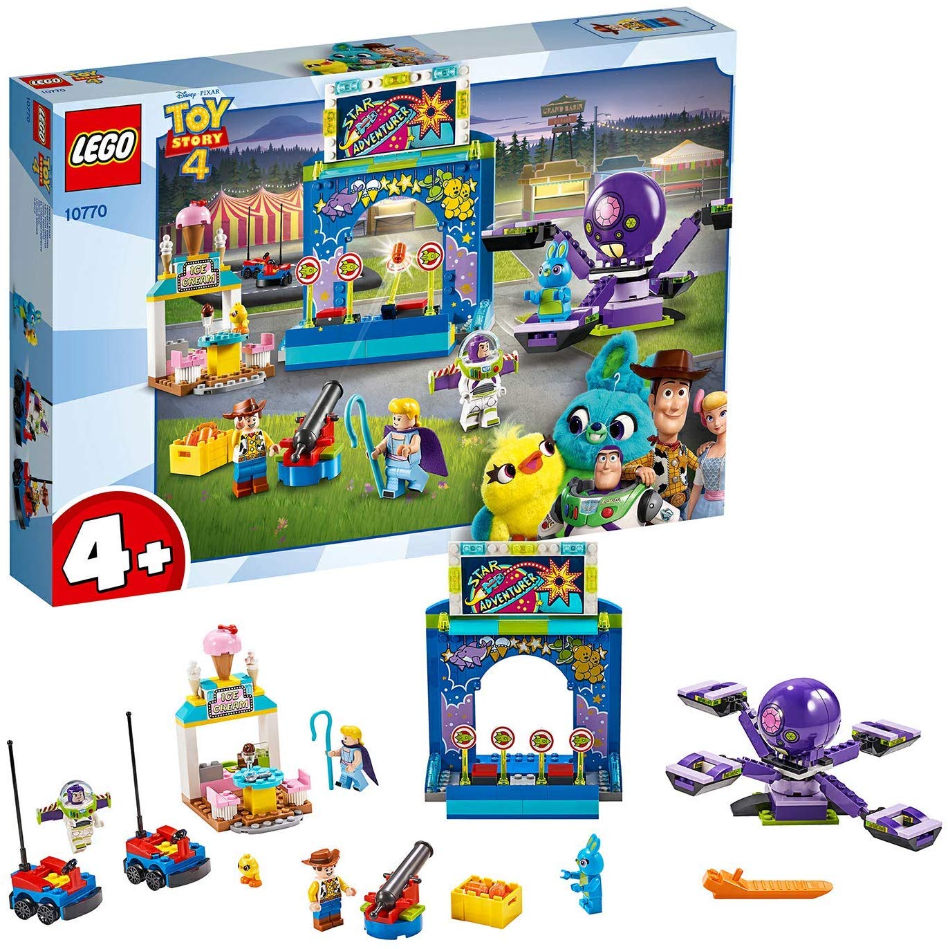 LEGO Disney Pixar’s Toy Story 4 LEGO 10770 Disney Pixar's Toy Story 4, Buzz & Woody's Fun, Construction Kit