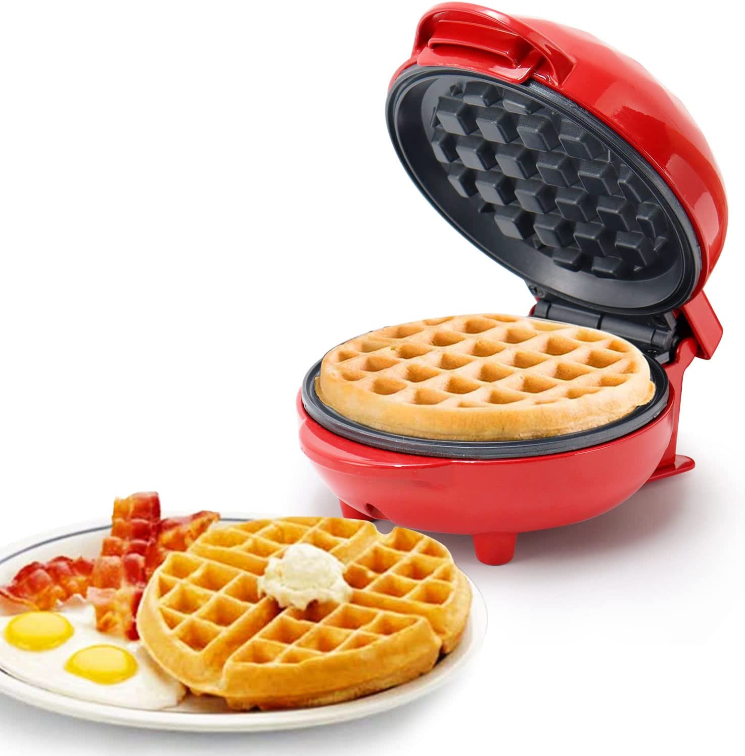 Generic Superlex Mini Waffle Machine Waffle Iron Non-Stick Waffle Baking Waffle Maker