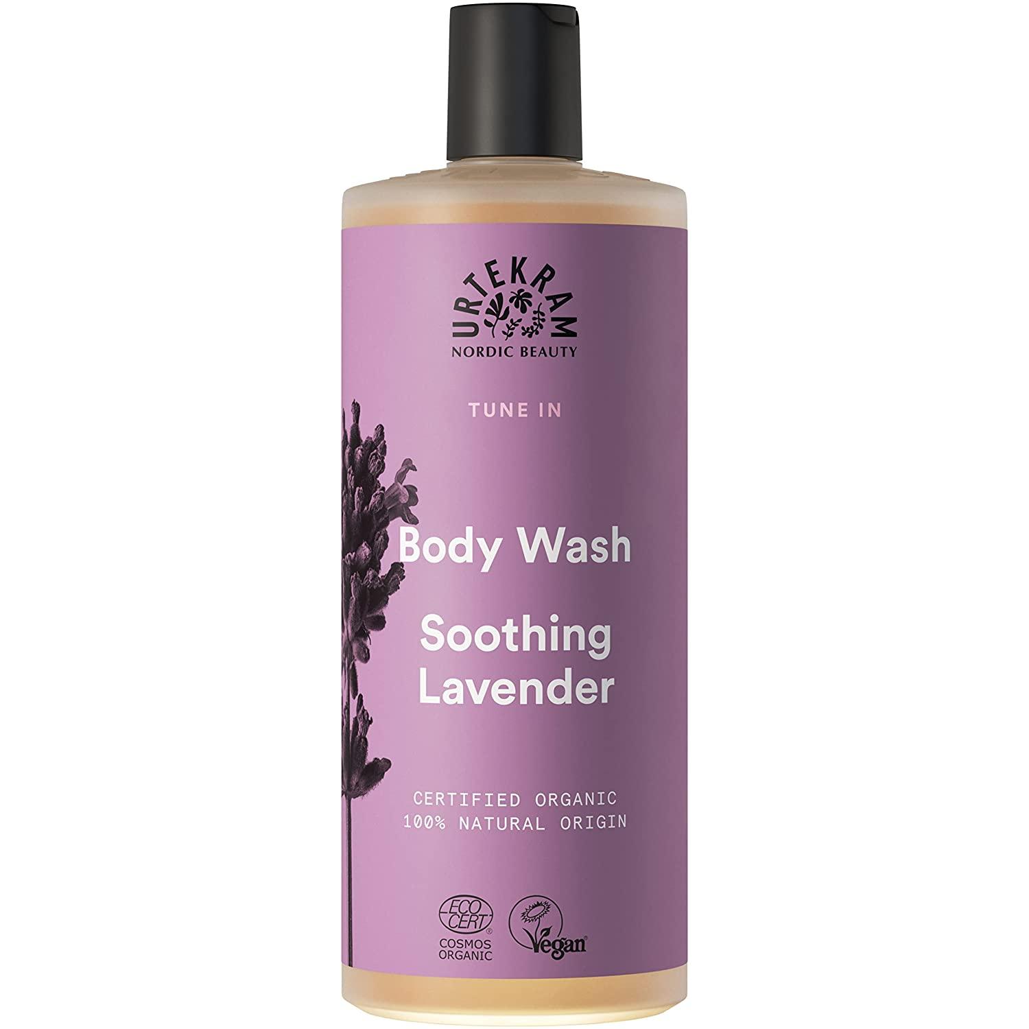 Urtekram Wash Lotion - All Skin Types - Soothing Lavender - 500 ml, Vegan, Organic, Natural Origin, ‎lavender