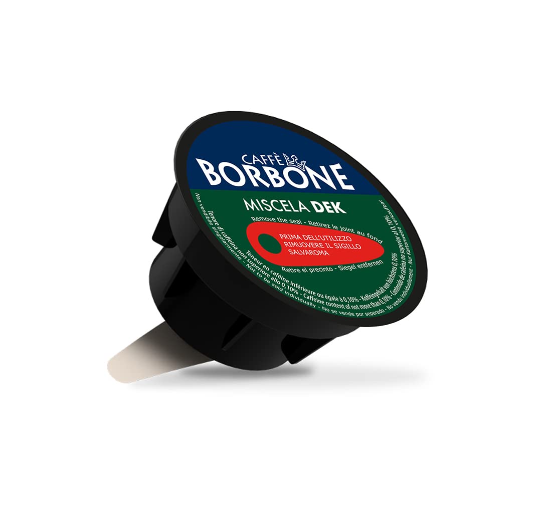 Caffè Borbone Coffee Decaffeinated Blend - 90 capsules (6 packs of 15) - Compatible with Nescafé®* Dolce Gusto®* Machines