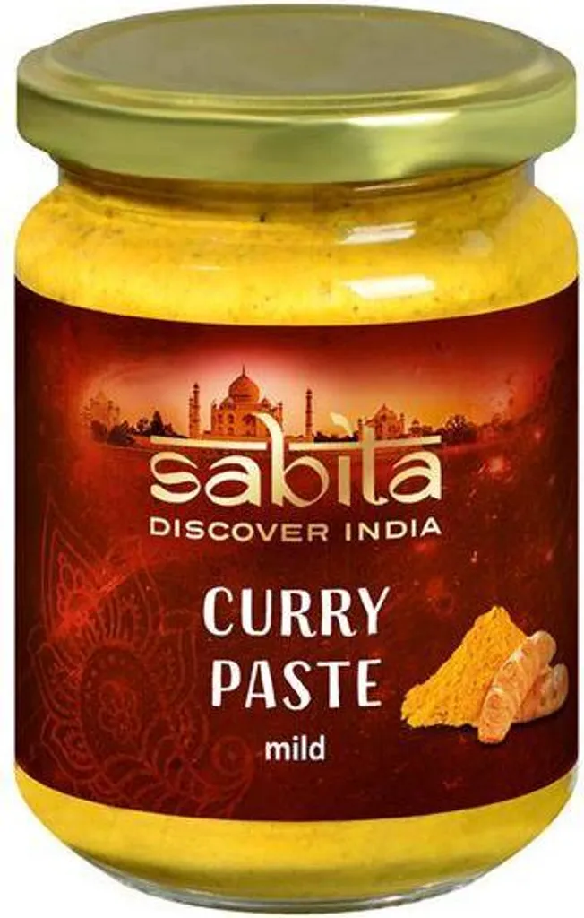 Rila Sabita Mild Curry Paste, 125g Jar, Vegan, Gluten-Free, Mild Seasoning Paste
