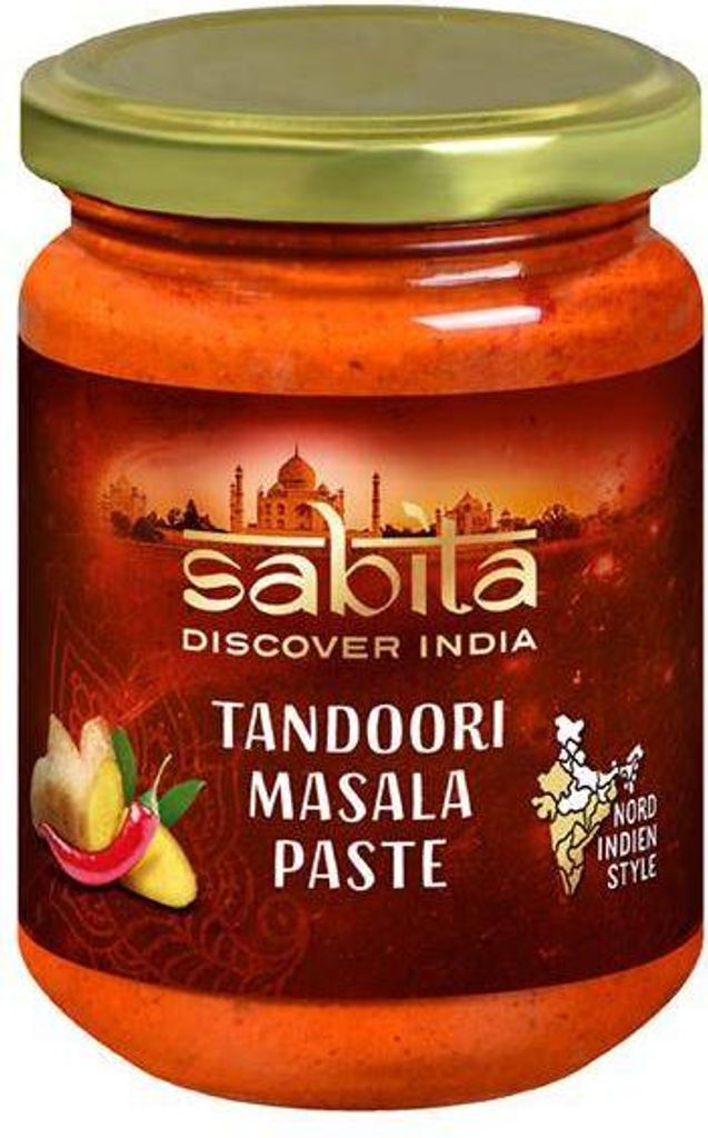 Rila Sabita Tandoori Masala Paste 125g Jar Vegan Gluten-free Spicy and savory 125g